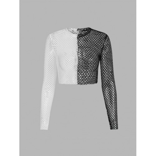 See-though Hollow Out T Shirt