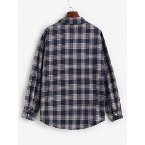 Plaid Pocket Boyfriend Shirt
