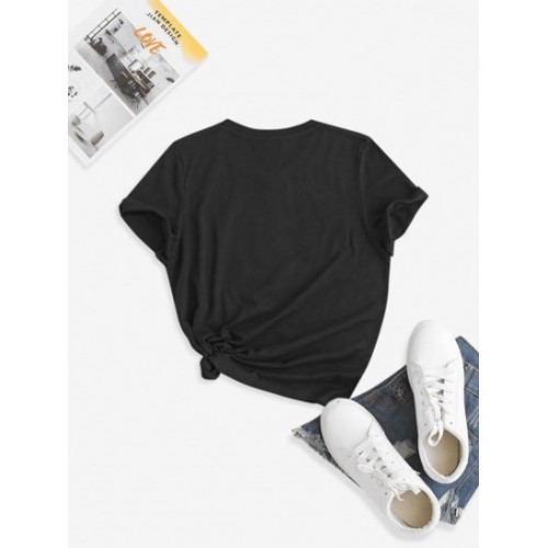 Crew Neck Panda Need More Sleep Graphic Tee