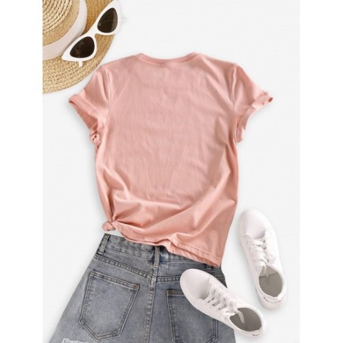 Short Sleeve Floral Print T Shirt Short Sleeve Floral Print T Shirt