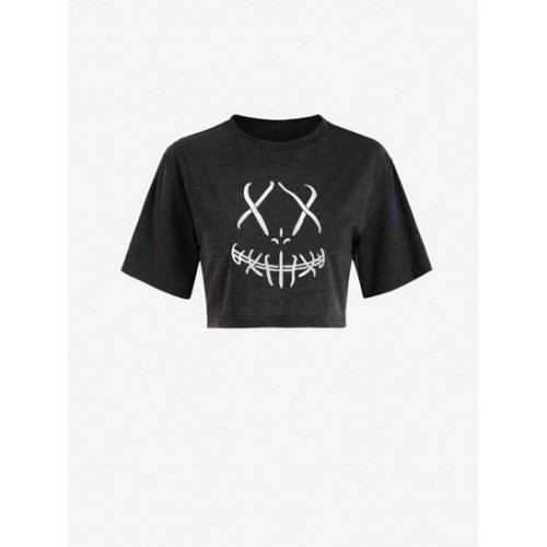 Reflective Graphic Cropped Tee Reflective Graphic Cropped Tee