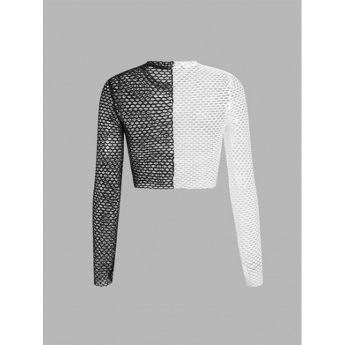 See-though Hollow Out T Shirt