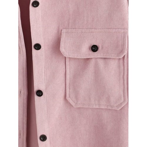 Button Up Pockets Blouse