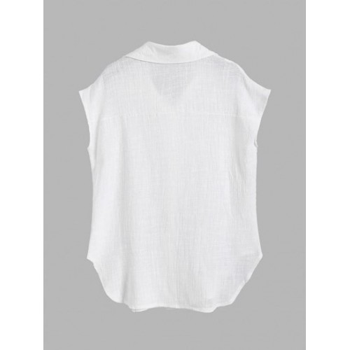 Button Up Vest Shirt