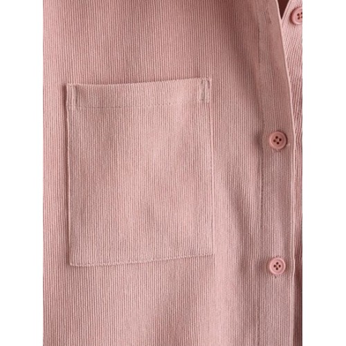 Corduroy Pocket Short Sleeve Shirt