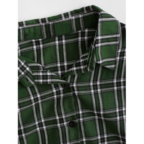 Plaid Boyfriend Button Down Shirt