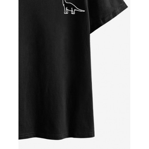 Dinosaur Print Short Sleeve T Shirt