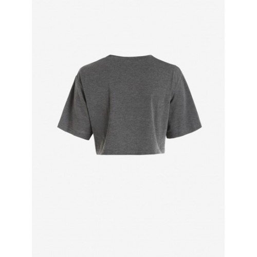 Reflective Graphic Cropped Tee Reflective Graphic Cropped Tee