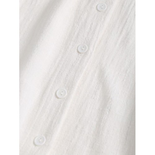 Button Up Vest Shirt