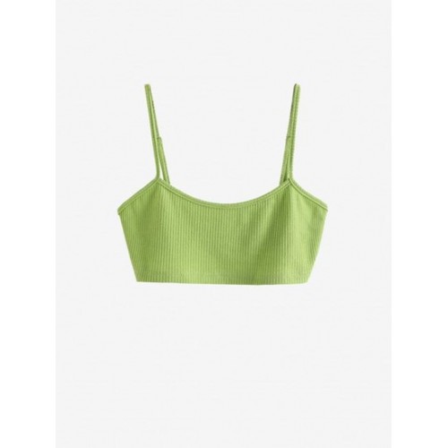 Cropped Textured Shirt With Tiny Cami Top