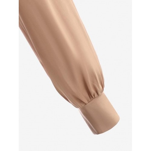 Plunging Wide Waistband Blouse Plunging Wide Waistband Blouse