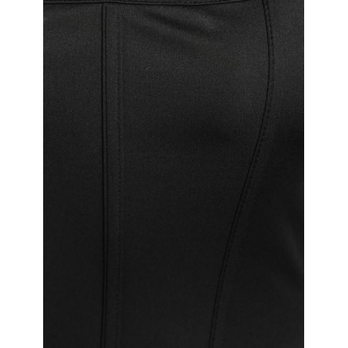 Puff Sleeve U Neck Corset Top