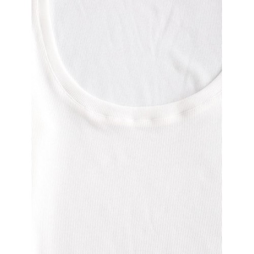 U Neck Ribbed Long Sleeve Top