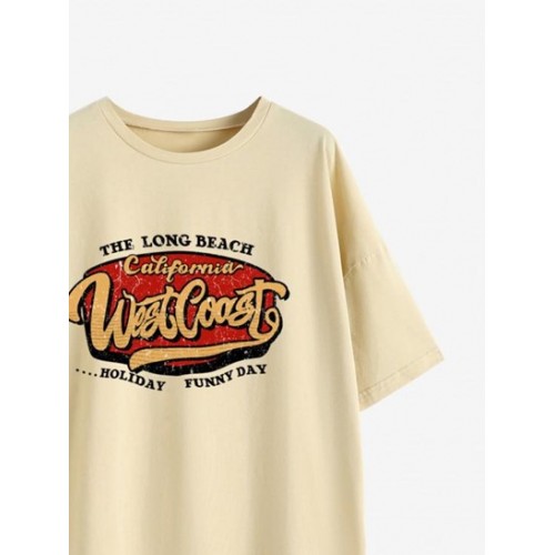 THE LONG BEACH WEST COAST Oversized Tee THE LONG BEACH WEST COAST Oversized Tee