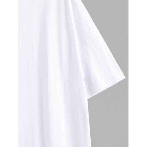 Oversized TRAVEL MORE WORRY LESS Graphic T-shirt